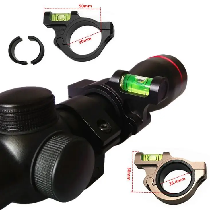 25.4mm/30mm Ring Bubble Level for Weaved Picatinny scope Bases Hunting