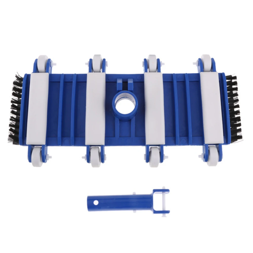 

14inch Flexible ABS Plastic Durable Body Flexible Spa Pool Vacuum Head for Cleaning Debris Pool Floors Cleaning Tool With Brush