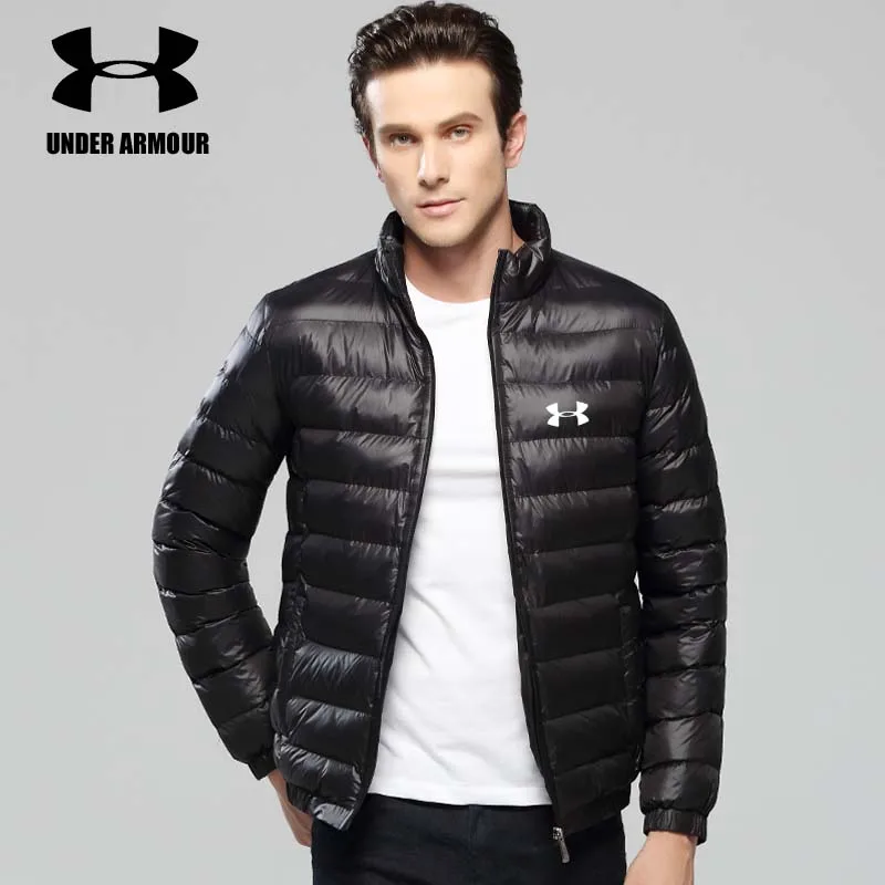 

Under Armour Men Winter Cotton Jacket outdoor Slim Fit light Sport Jacket Windproof Overcoat Chaqueta Hombre invierno Asian size