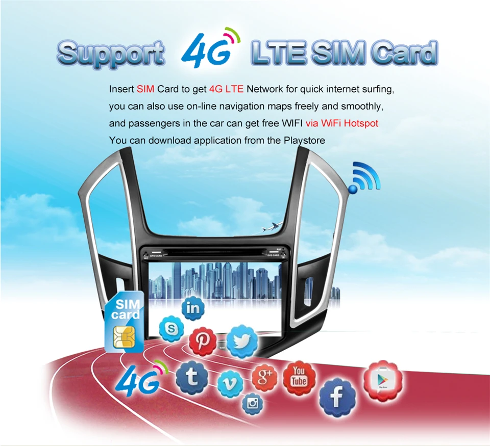 Sale KiriNavi Octa core 4G LET android 7 car stereo for Chevrolet Cruze gps multimedia system 2013 - 2015 support 4K Video 4G 1