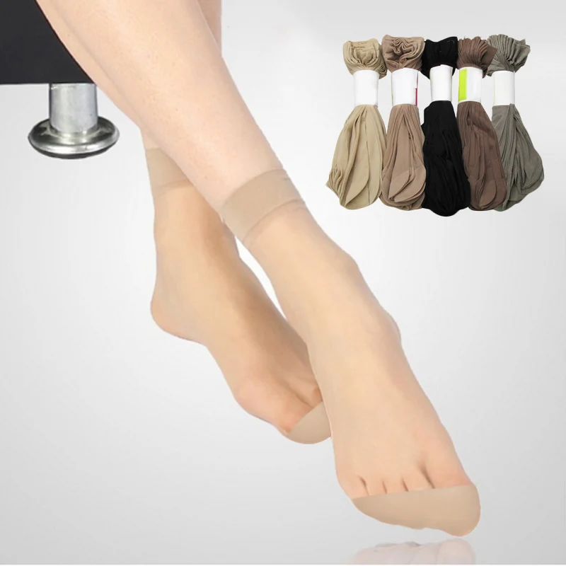 Five Pairs of Womens Daily Use Ankle Socks-0