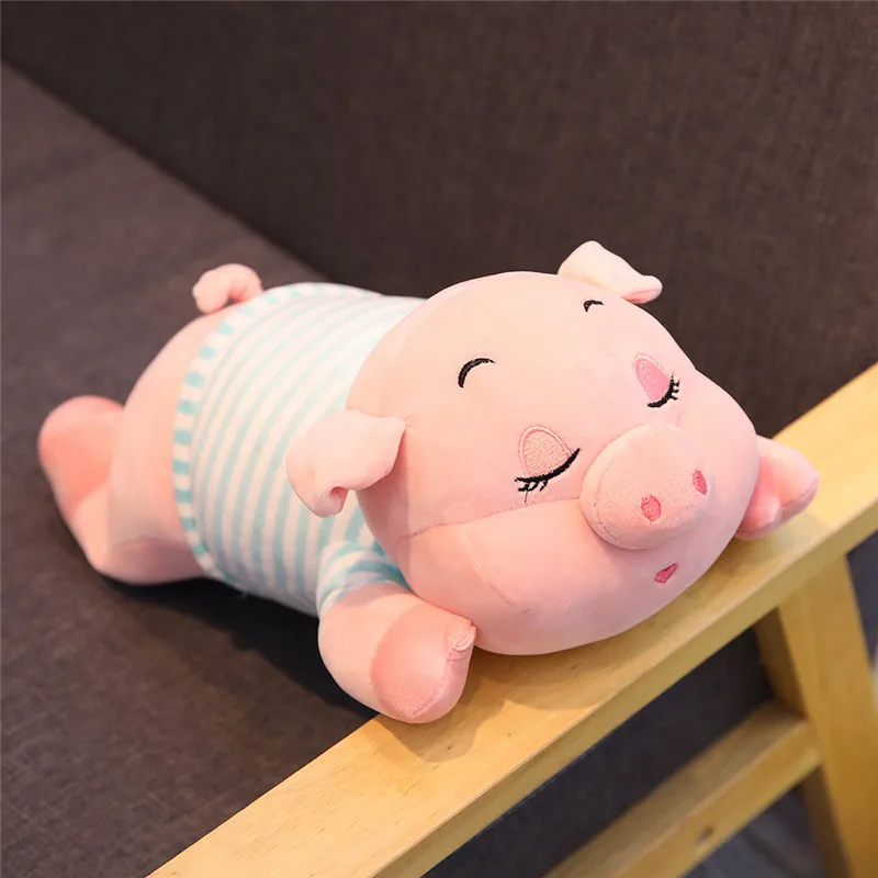 Мягкая плюшевая игрушка свинка в полоску 32 70 см|Мягкие игрушки животные| |