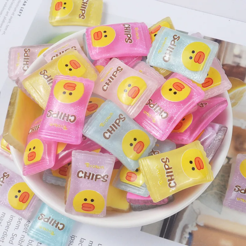 

7Pcs/Lot Duck Candy Diy Lizun Slime Charms Supplies Accessories For Slime Filler Miniature Resin Kids Polymer Plasticine Gift