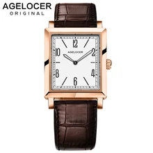 2019 Swizerland Luzern Agelocer marca mujer reloj de cuarzo luminoso oro cuarzo-reloj Vintage reloj femenino zafiro Relojes