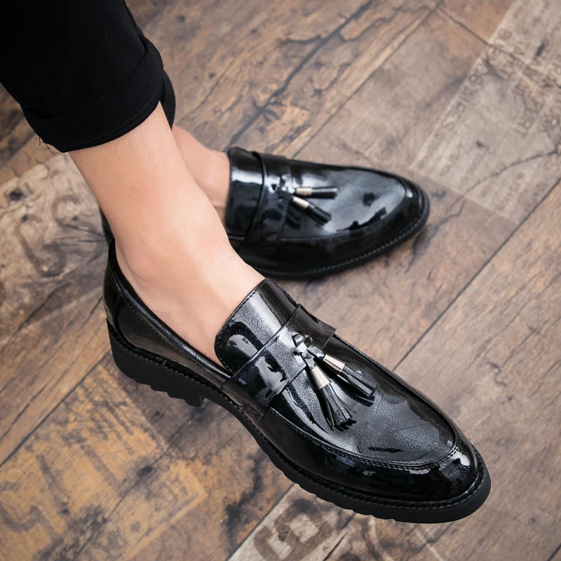 cool designer shoes men mixed colors tassel footwear luxury brand camouflage italian formal dress evening moccasins homme flats (19)
