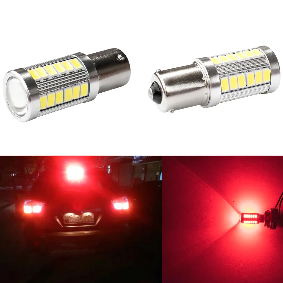 JURUS 1 шт. 12В 33SMD P21W 1156 Ba15s/1157 Bay15D Светодиодные Автомобильные лампы указателя
