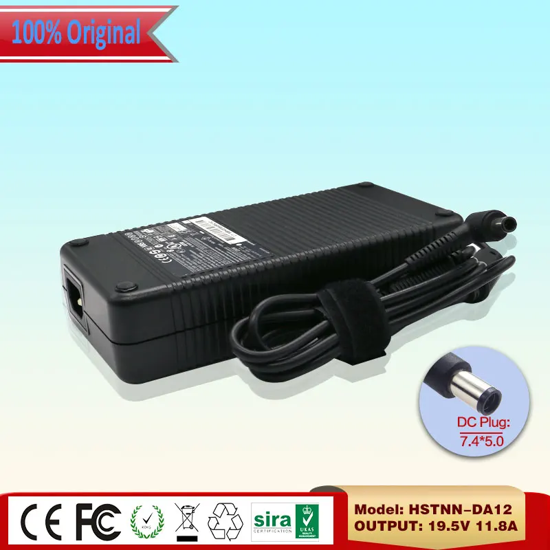 

Original 19.5V 11.8A 7.4*5.0mm HSTNN-DA12 AC Adapter Charger for HP Compaq dc7800 dc7900 Desktop PC series 609921-001 535592-001