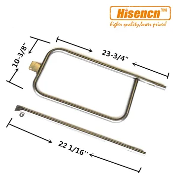 

Hisencn 10.4 inch 65032 1pcs P-type burner SS Replacement Gas Grill for We ber Q300, Q320 Series, Q3000, and Q3200 gas grills