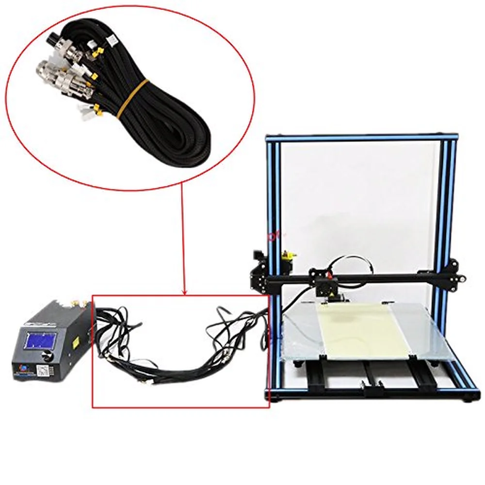Комплект удлинителей cr10, новейшая новая версия, кабели XYZ для коробки управления CR-10CR-10S, запчасти для 3d принтера