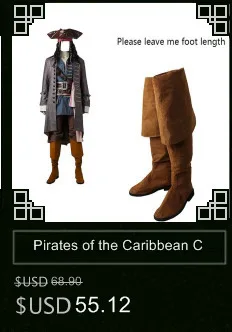 Ботинки для костюмированной вечеринки «Пираты Карибского моря»; обувь для костюмированной вечеринки «Капитан Джек Воробей»; обувь для косплея «Мертвецы»; аксессуары Salazar's Revenge