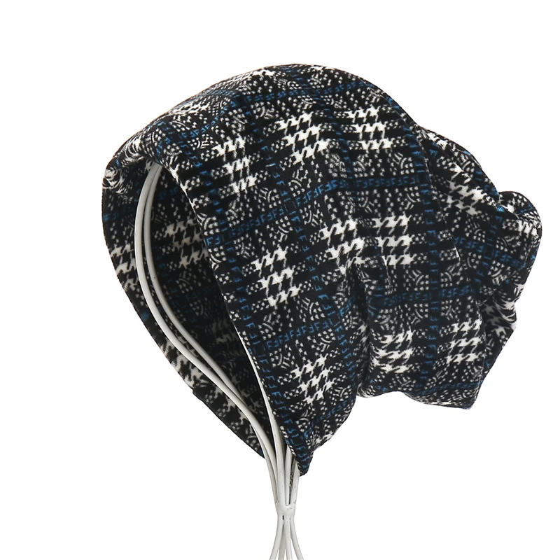 Дизайн, женский шарф, набор, Дамская шапка, зимняя теплая мягкая эластичная повязка на шею, кольца, шарфы, головной убор, женский платок на голову - Цвет: H14