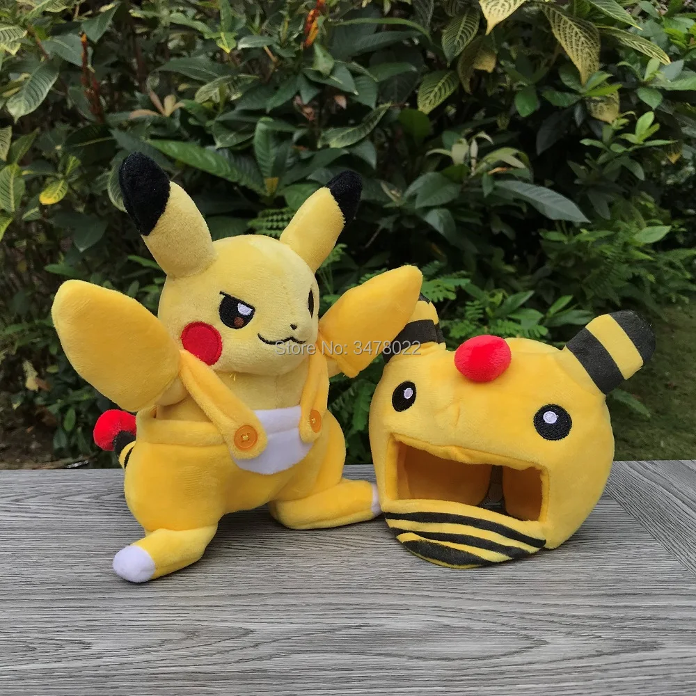 Аниме Пикачу с Ampharos костюм " Плюшевые Милые высота качество мягкая игрушка кукла