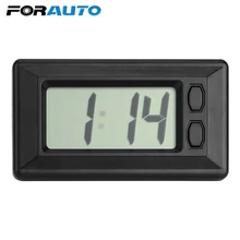 FORAUTO, Автомобильные украшения, самоклеющиеся Автомобильные ЖК-часы с цифровым дисплеем, авто часы, автостайлинг, украшение автомобиля, аксессуары для интерьера