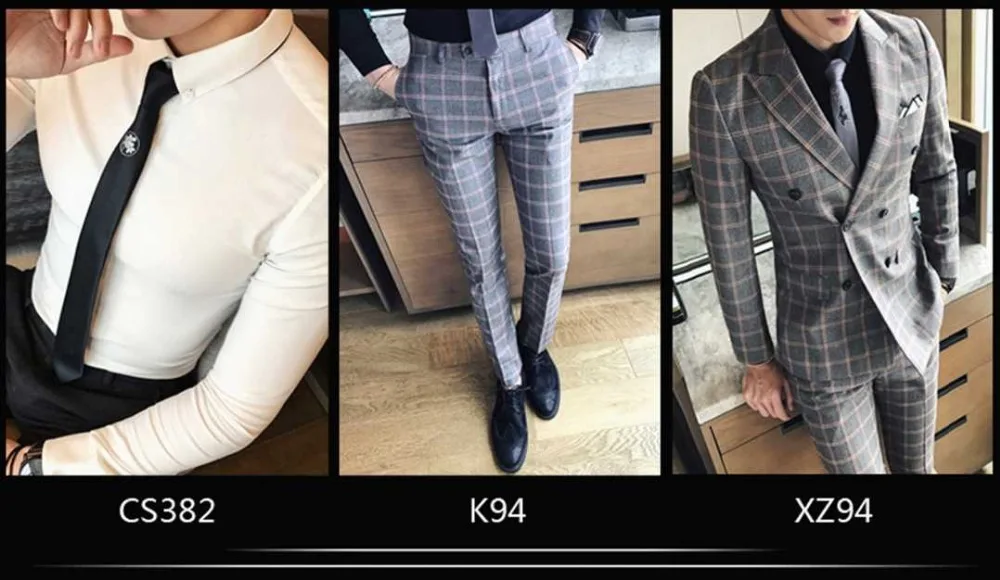 men's fashion slim blazers 4