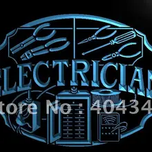 LK442-электрик Дисплей ремонт светодиодный неоновый свет знак домашнего декора ремесла