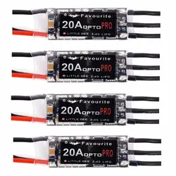 Бесплатная доставка 1/2/4 шт маленькая Пчелка мини 20A 2-4 S LiPo батарея OPTO PRO ESC Бесщеточный для QAV250 пульт дистанционного управления часть