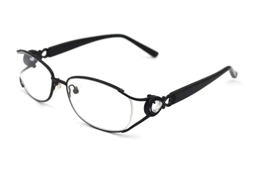 Новые женские очки для близорукости, Модные выдалбливают бриллиантовый дизайн, дужки, очки для близоруких, близоруких, очки от-1,0 до-6 L3 - Цвет оправы: 1