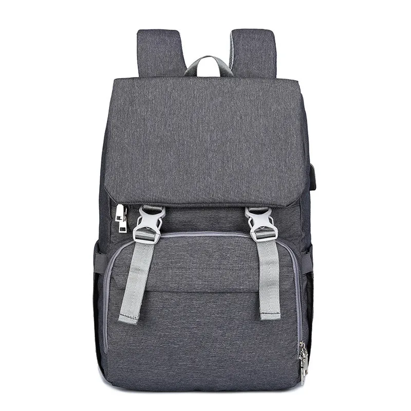 Shoulder Mummy Bag Multifunction USB Large Capacity Diaper Bag Mom Bag02