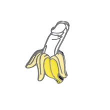 Банановая Эмаль Булавка мультфильм фрукты Броши Кнопка значок подарок для друзей лацкан булавка пряжка Смешные ювелирные изделия одежда джинсы кепка сумка