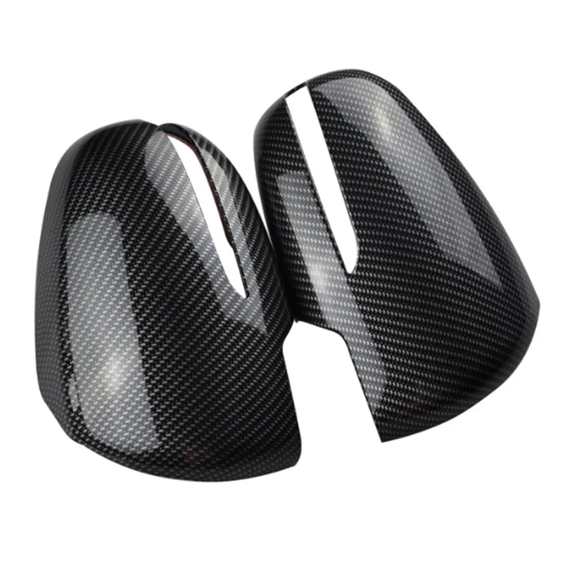 Автомобильная внешняя сторона заднего вида зеркальная крышка Стайлинг Авто украшения отделка для Suzuki S-cross Scross аксессуар - Цвет: Carbon Fiber Black