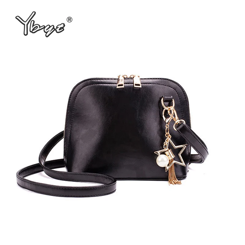 

YBYT Brand 2019 New Women Crossbody Bags Girls Fashion Mini Bag Shell Shape Luxury Handbags Leather Women Shoulder Messenger Bag