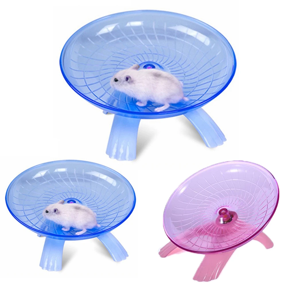 2108 جديد 18 سنتيمتر مضحك القطر الحيوانات الأليفة الرياضة الركض عجلة الهامستر ماوس البلاستيك تشغيل القرص تحلق الصحن