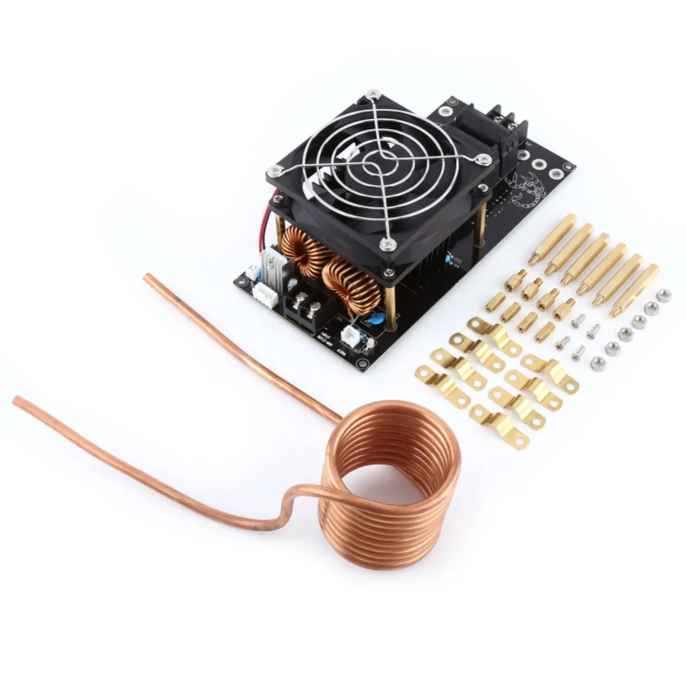 

DC12-36V 20A Heating Board 1000W ZVS Induction Heating Module Heater With Copper Tube for DIY Players Heating Board
