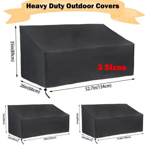 

Waterproof Patio Furniture Cover Oxford Cloth Outdoor Table Chairs Bench Sofa US