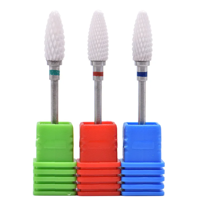 

18 Type Ceramic Nail Drill Bits Manicure Machine Accessories Rotary Electric Nail Files polishing Manicure Cutter Nail Art Tools
