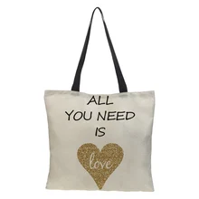 Пользовательские двусторонняя печать складной многоразовый мешок плеча холщевый мешок торговых путешествий, отдыха с надписью пара