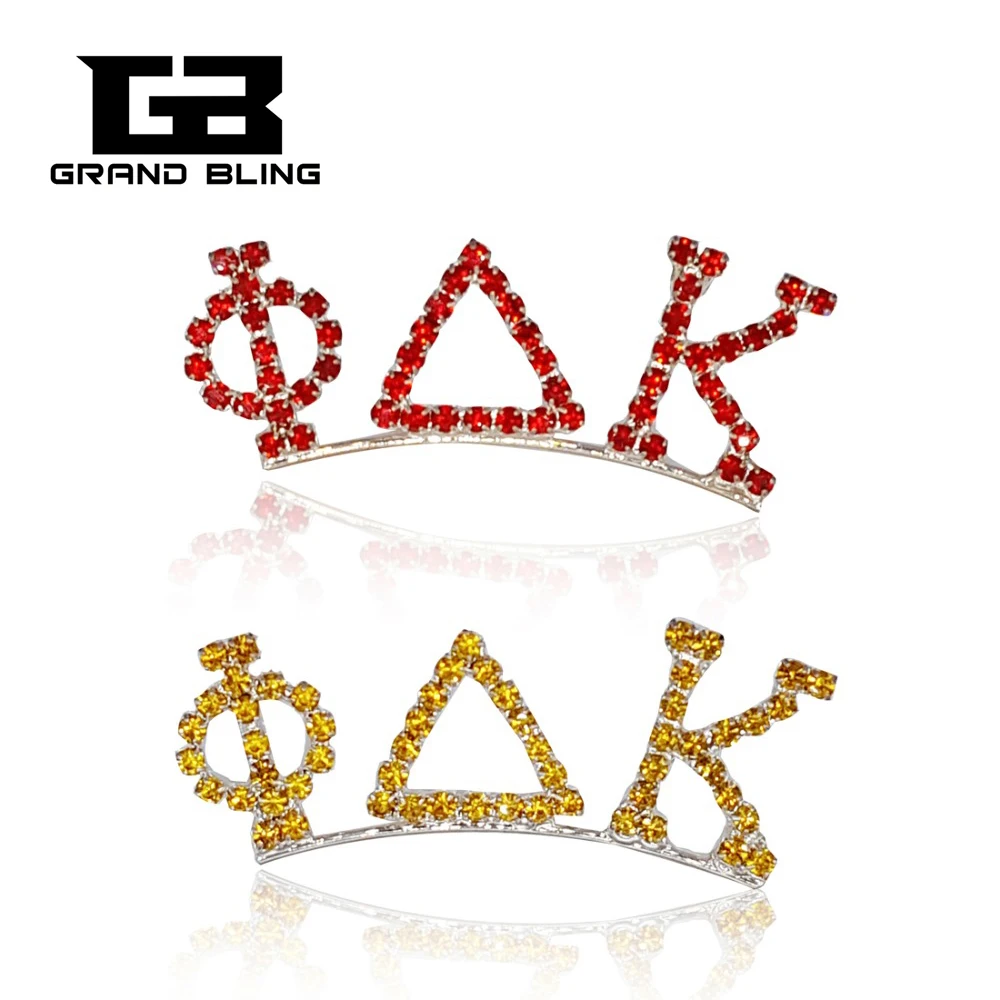 

Rhinestone Greek Letter Pins