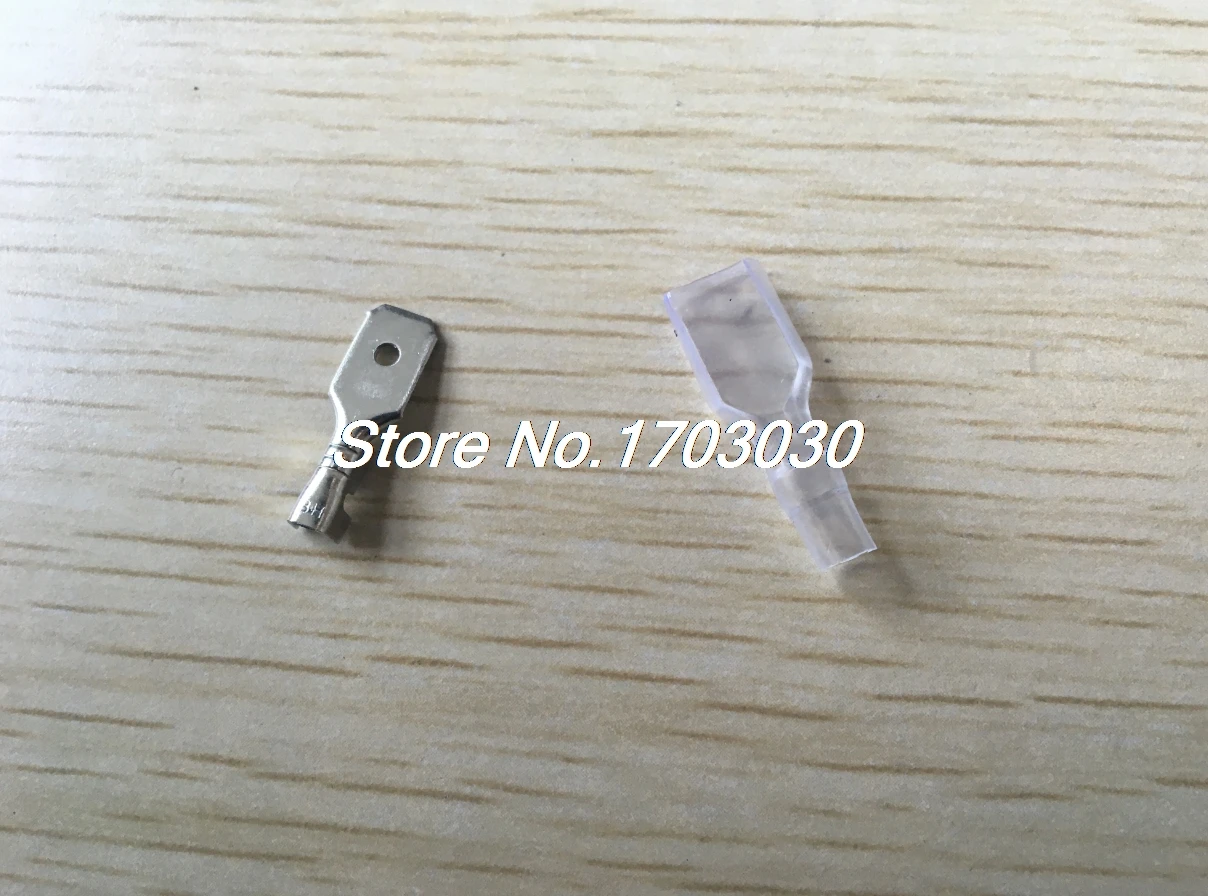 

200x 6.3mm Crimp Terminal Male Spade Connector + Case