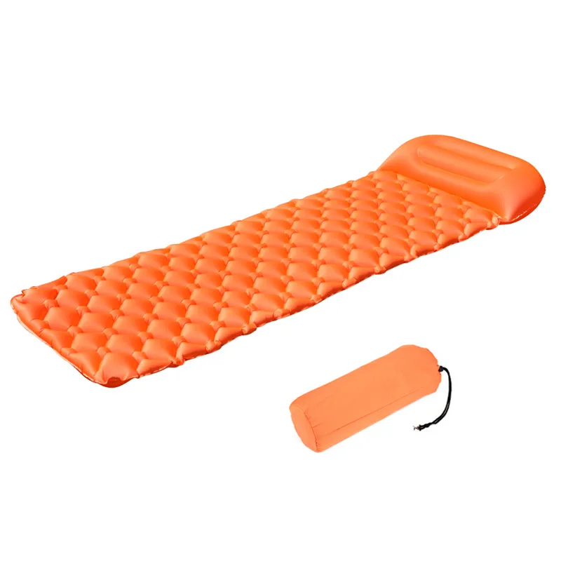 Ultralight Waterproof Inflatable Sleeping Bag with Attached Pillow for