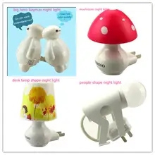 50 шт. энергосберегающий светодиодный ночник с датчиком BayMax мощностью 0,1 Вт, милый светильник для спальни, украшение дома, штепсельная вилка стандарта ЕС/США, низкое потребление