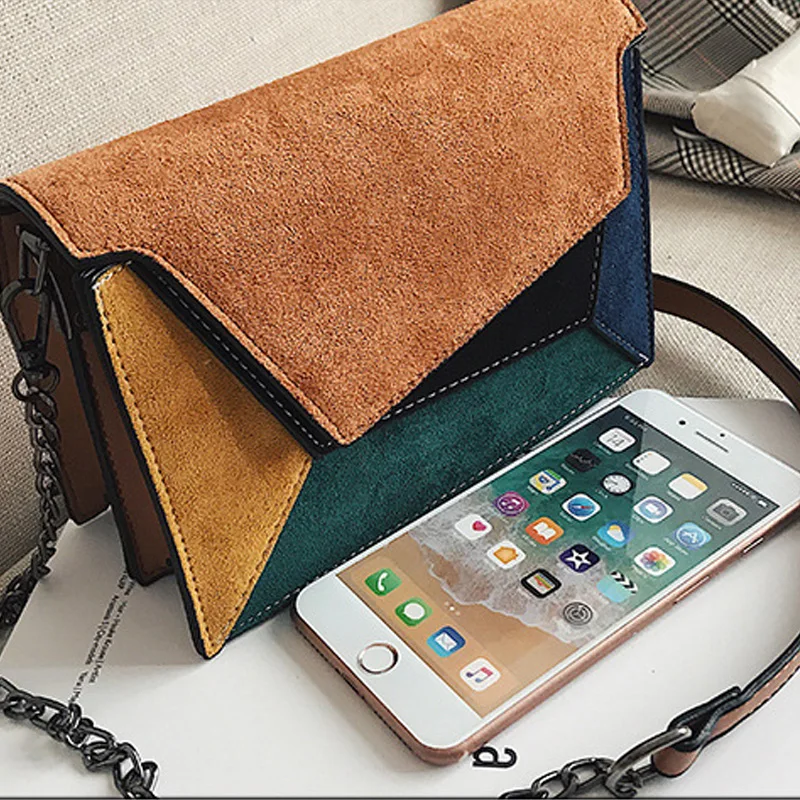 High Quality Leather Patchwork Messenger Bag Women Female Chain Strap Shoulder Bag Small Criss-Cross Ladies' Flap Bags Handbag High Quality Leather Patchwork Messenger Bag Women Female Chain Strap Shoulder Bag Small Criss-Cross Ladies' Flap Bags Handbag