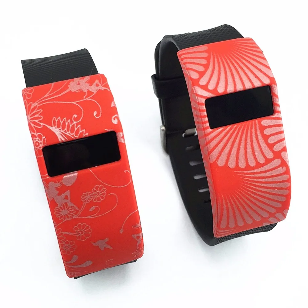 2pcs silicone band bracelet cover case for fitbit charge designer fitbit cover