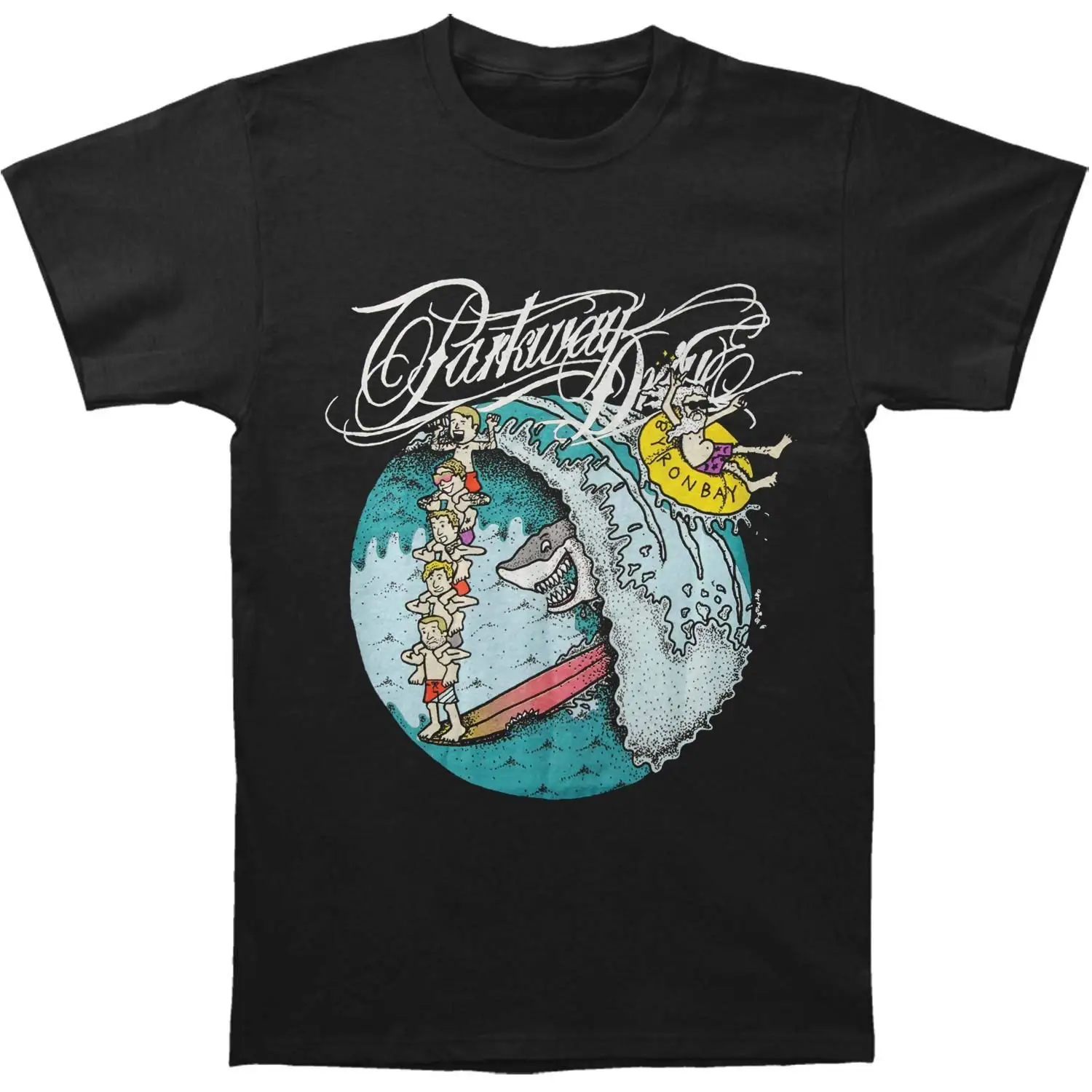 Parkway Drive Для мужчин вечерние Wave Tee Футболка черный| |