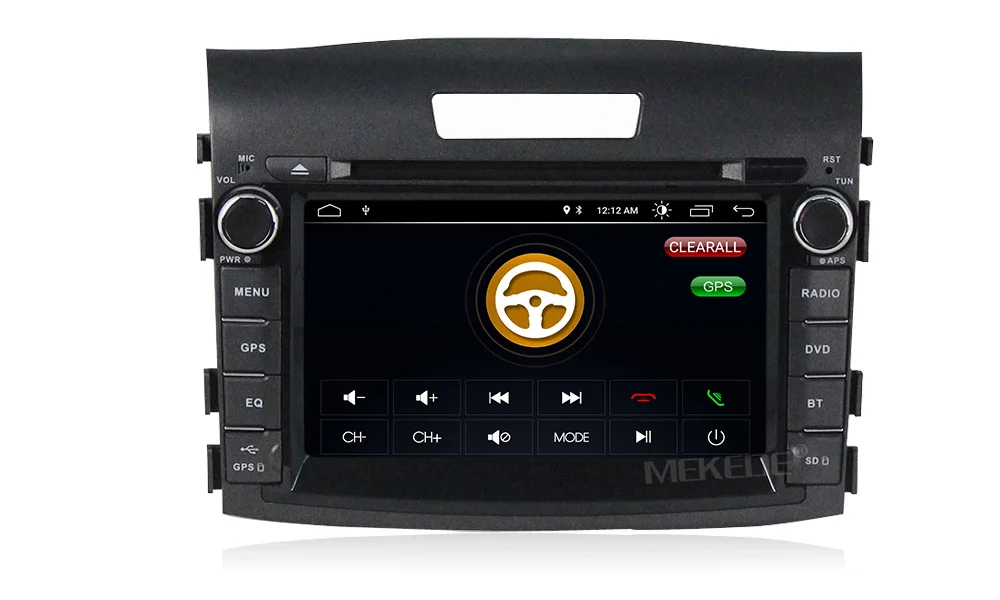 MEKEDE 2din Android 8,1 автомобильный DVD мультимедийный плеер для honda CRV 2012- с wifi BT Радио gps навигация