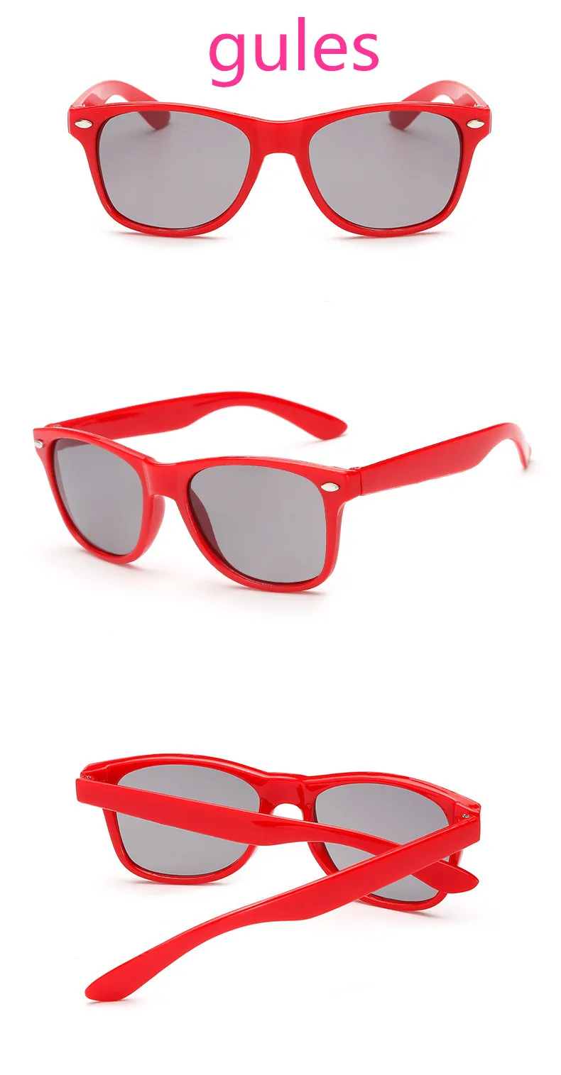 Новая модная обувь для мужчин и женщин детские солнцезащитные очки классика ретро бренд дизайн UV400 квадратный детские очки цвета солнцезащитных очков