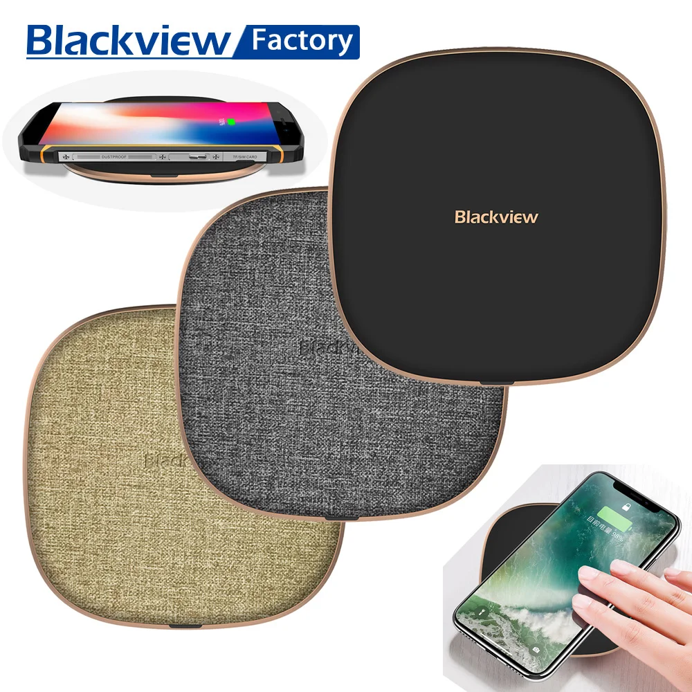 

New Blackview W1 Wireless Charger Pad 10W Fast For iPhone 8 X For BV9700 Pro BV9600 Pro BV9500 Pro BV6800 Pro BV5800 Pro