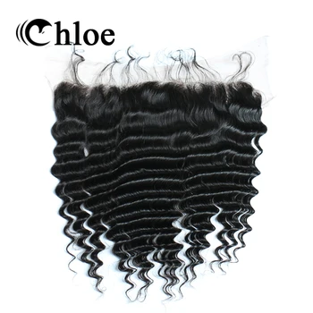 

Chloe Lace Frontal Closure Brazilian Deep Wave Remy Hair 13*4 Swiss Lace 100% Human Hair Free Shipping