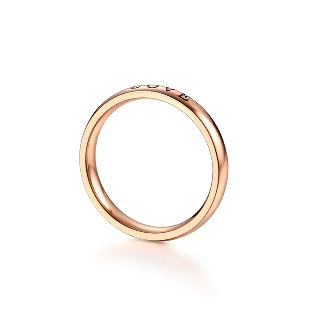 Фото модные кольца из розового золота серебра 3 мм для женщин очаровательные цена