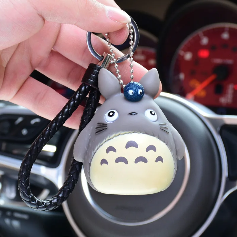 Мультфильм Япония Аниме Мех Кролика Pom Totoro Брелок меховой шарик помпоны брелок автомобильный кошелек сумка подвеска брелок подарок брелок - Цвет: K1