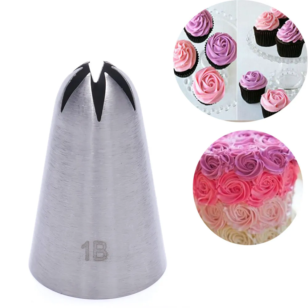 

30f# Large Size Cream Nozzle Decorating Tip Icing Nozzle Cake Baking Pastry Tips Tools Cake Fondant Decorating Nozzle Bakeware