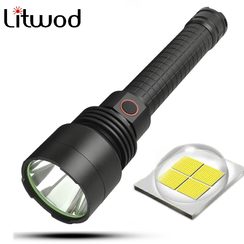 

Litwod Z201512 LED flashlight torch 10000 lumens Cree-XH P50 For 18650 26650 Battery Aluminum alloy Tactical defense Lantern