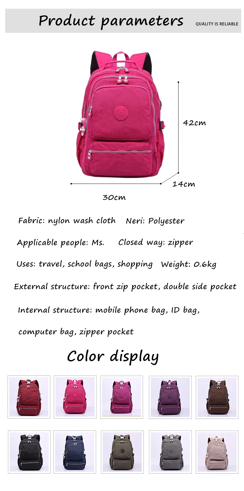 Новые женские оригинальные рюкзаки Mochila Mujer Женская сумка рюкзак школьная сумка для девочек-подростков нейлоновые водонепроницаемые Рюкзаки Женские