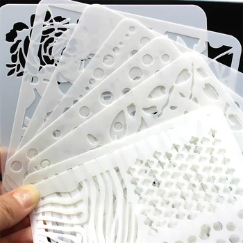 

YPP CRAFT 13pcs/set Layering Stencils for DIY Scrapbooking/photo album Decorative Embossing DIY Paper Cards Crafts