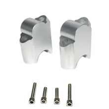 Серебряный ЧПУ мотоцикл ручка для мотоцикла Riser комплекты движется бар до 40 мм инструмент для BMW F800GS 2009 2010 2011 2012 2013