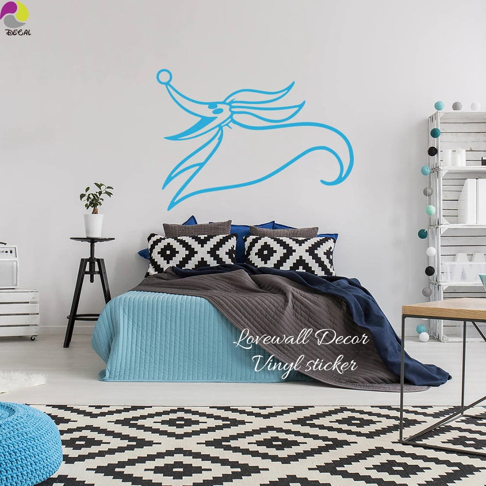 Us 7 9 17 Off Nightmare Before Christmas Wandaufkleber Schlafzimmer Kinderzimmer Jack Skellington Null Hund Wandtattoo Halloween Vinyl Home Decor In