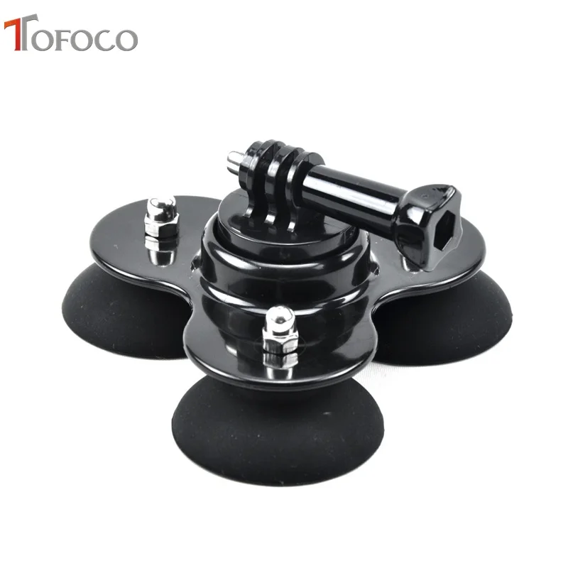 

TOFOCO For Gopro Removable Car Suction Cup Gopro Accessories Aluminum Adapter Mount Screw For GoPro HD Hero 1 2 3 3+ 4